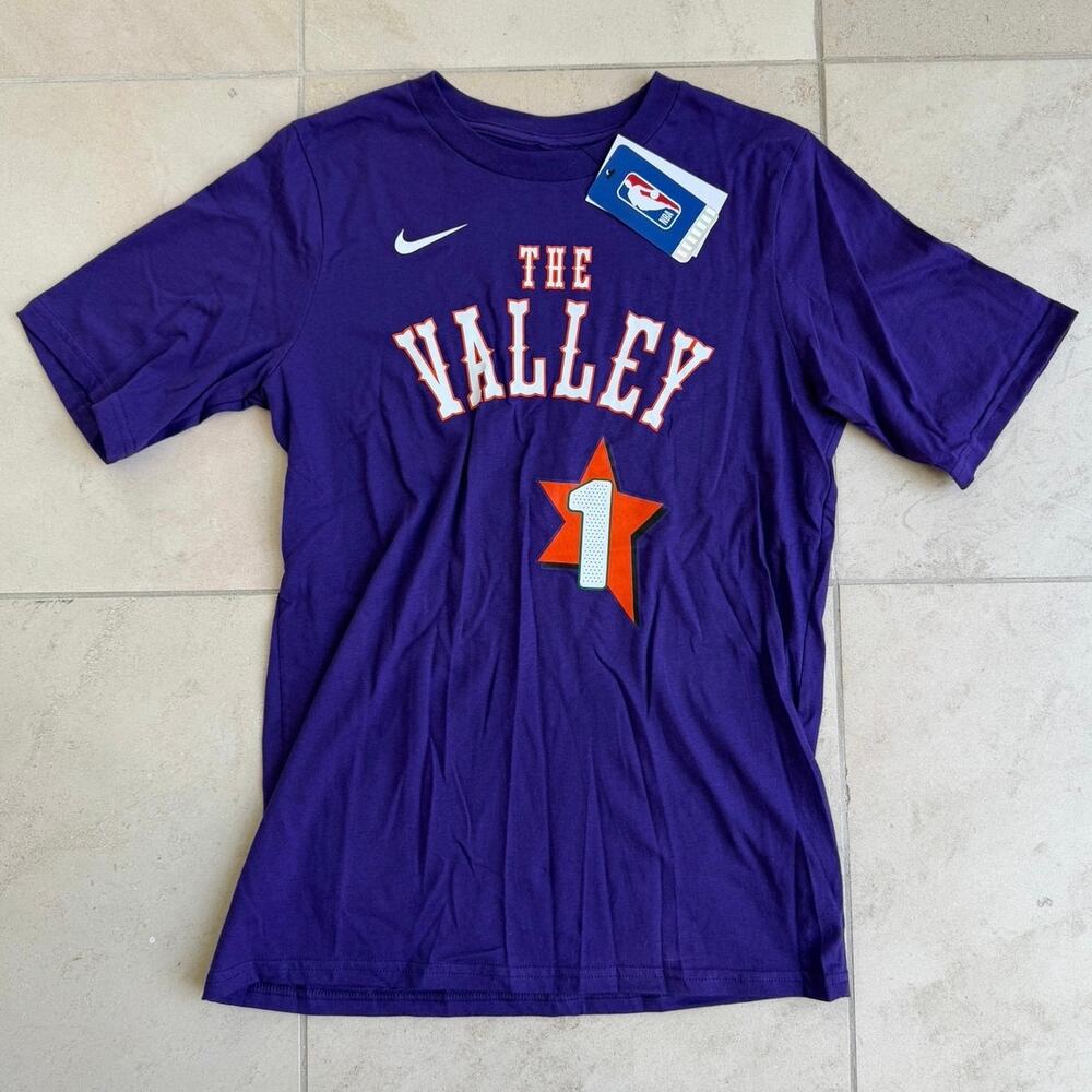 NWT Nike NBA Devin Booker “The Valley” Phoenix Suns Purple T-Shirt XL